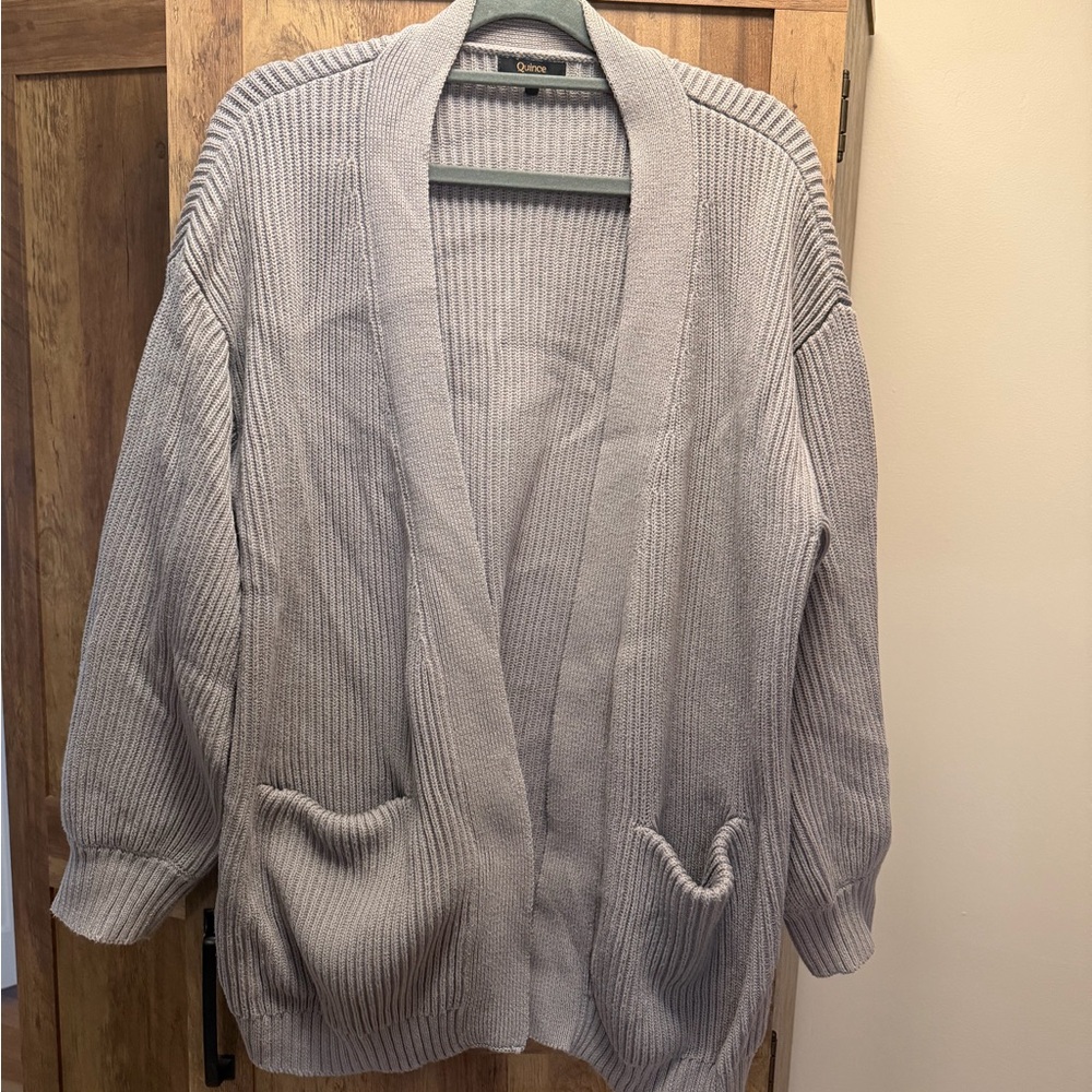 Quince 100% Organic Cotton Oversized Cardigan - Picture 4 of 8